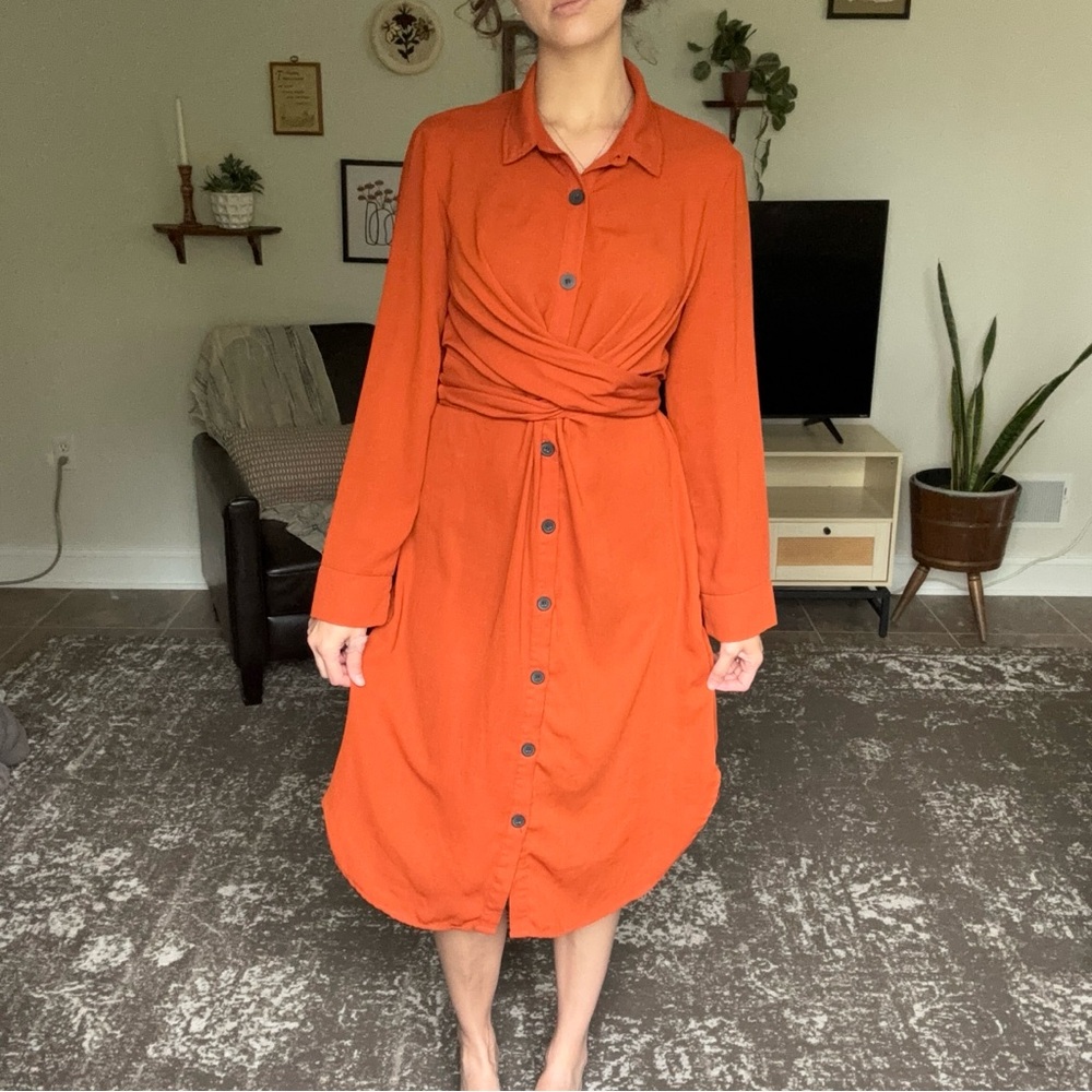 SHEIN orange dress size L